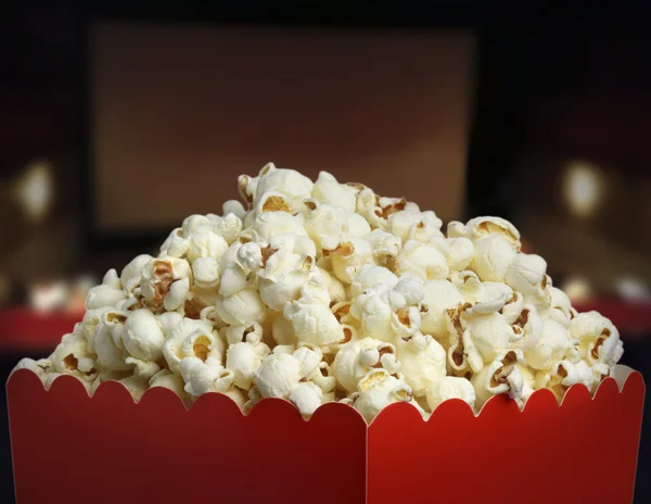 Schachtel Popcorn — Stockfoto