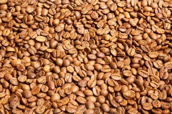 Textura de café colorida. Feijão de café close-up — Fotografia de Stock