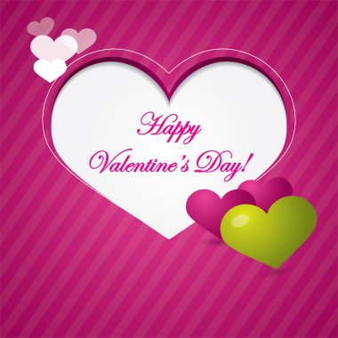 Pink valentine background with area for text clipart