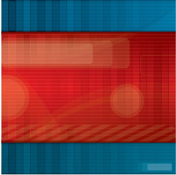Fondo vector abstracto rojo y azul — Vector de stock