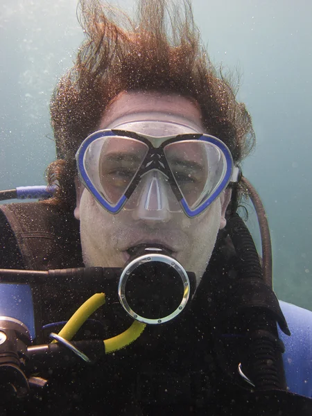 Retrair de um mergulhador — Fotografia de Stock