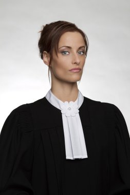 Portrait of a lawyer clipart