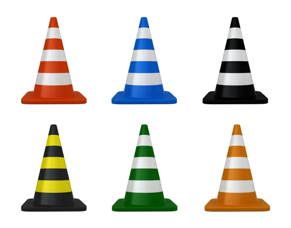 Cones de tráfego — Fotografia de Stock