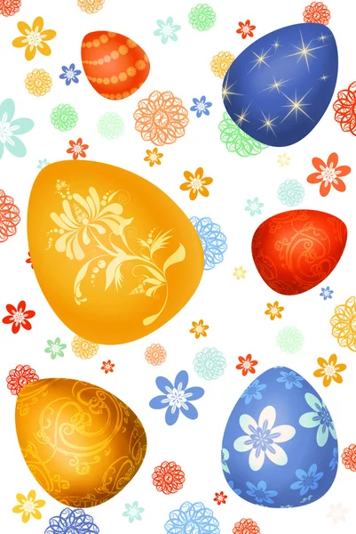 复活节彩蛋背景 — 图库照片
