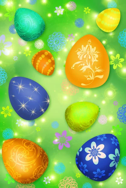 Fondo uova di Pasqua — Foto Stock
