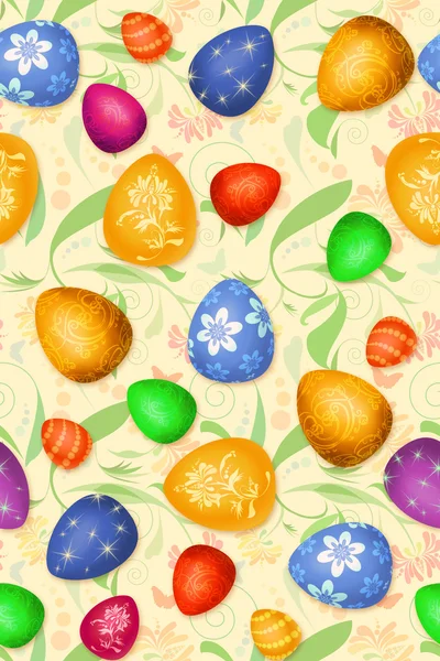 Motivo senza cuciture uova di Pasqua — Foto Stock