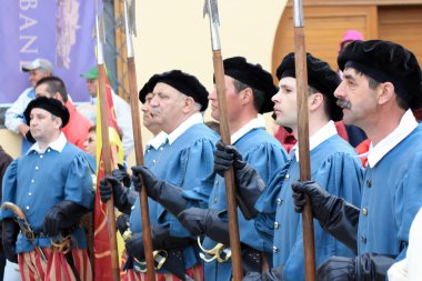 Traditional costume of military guard