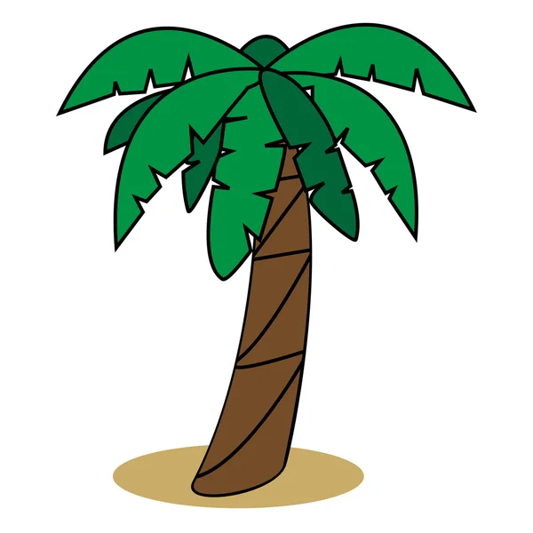 Stock vector Graphic illustration of palm tree