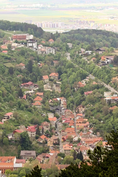 Top view of the historical center of Brasov — Stock Photo, Image