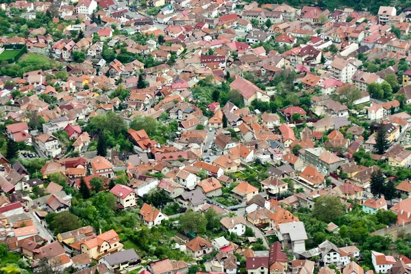 stock image Aerial view of a residential area from Brasov city, Romania