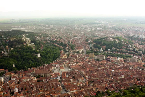 Панорама над городом Брашов — стоковое фото