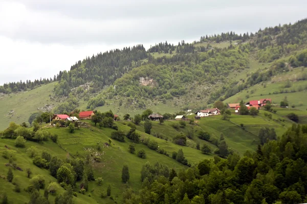 Day scene from village called Pestera, Romania — Zdjęcie stockowe