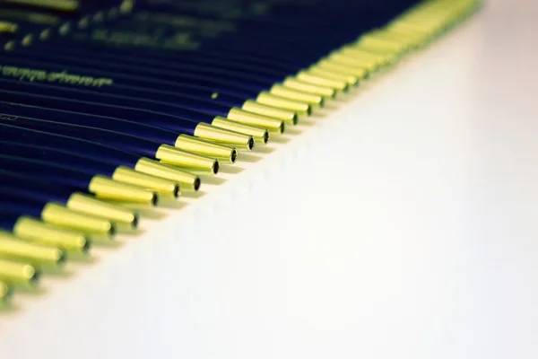 Personlig metalliska pennor anges att torka — Stockfoto