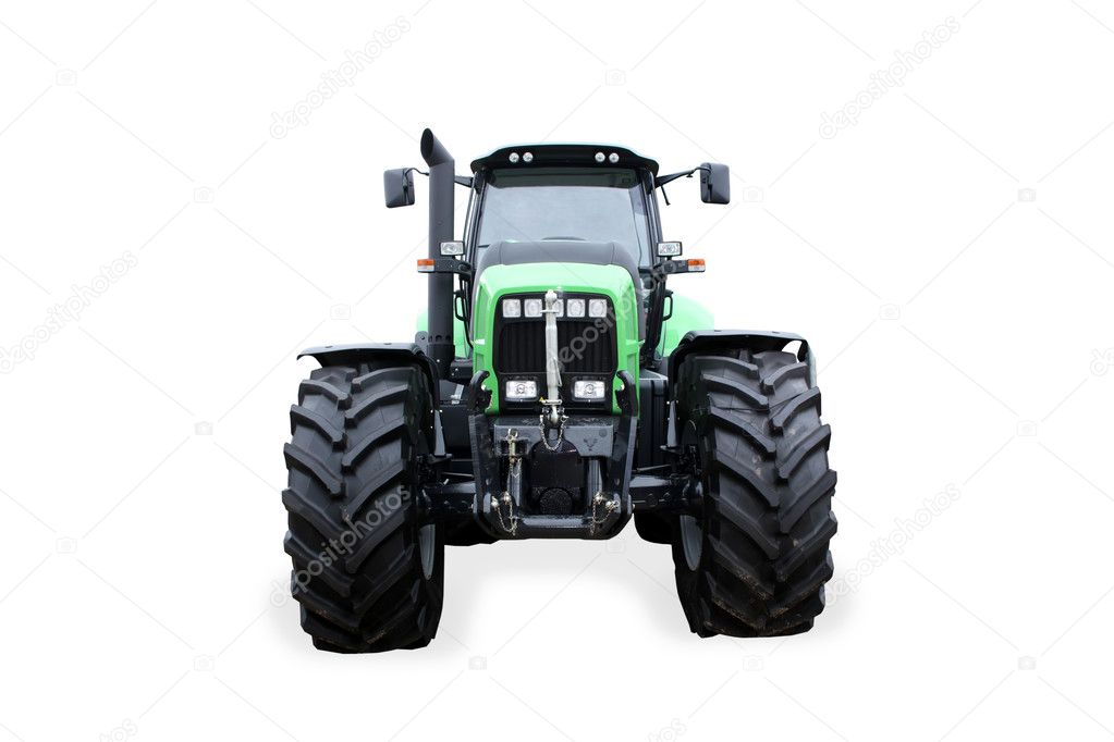 Tractor isolated on white background