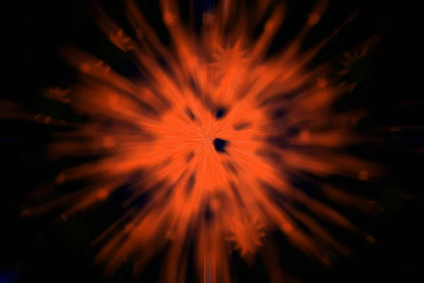 Абстрактный взрыв на черном фоне — стоковое фото