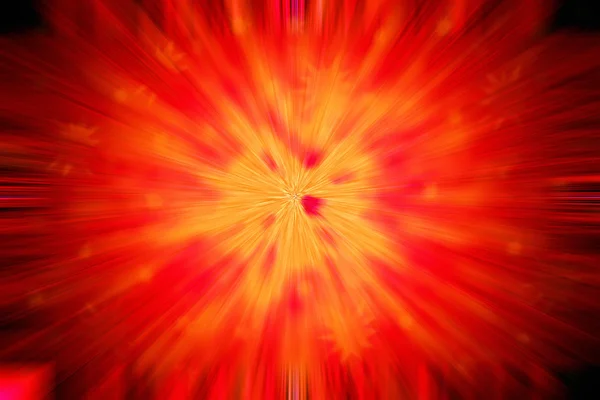Explosão colorida de luz sobre fundo escuro — Fotografia de Stock
