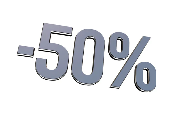 Porcentaje como símbolo de las compras con descuentos de hasta 50 — Stockfoto