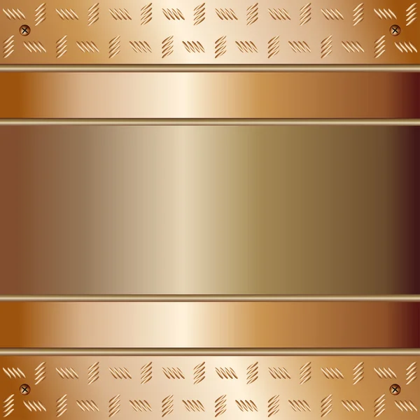 Графическая иллюстрация технологического фона с золотыми пластинами — стоковый вектор