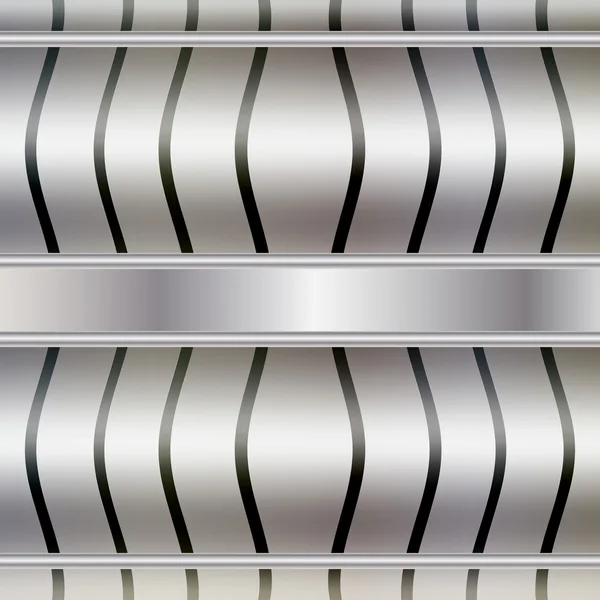 Ilustração gráfica do fundo da tecnologia com placas de prata — Vetor de Stock