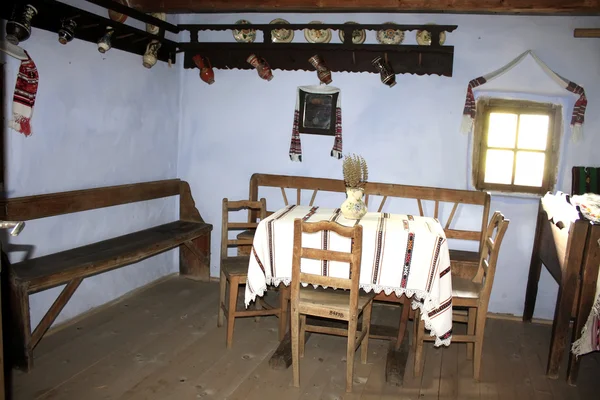 Decorated interior room from Transylvanian house — Stok fotoğraf