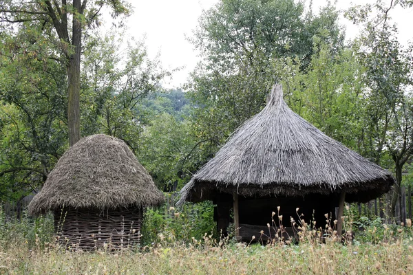 Chickencoop ve Transilvanya köyden hambar korunmuş — Stok fotoğraf