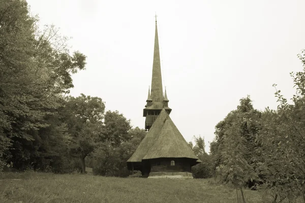Chiesa in legno dalla Transilvania, Romania — Foto Stock