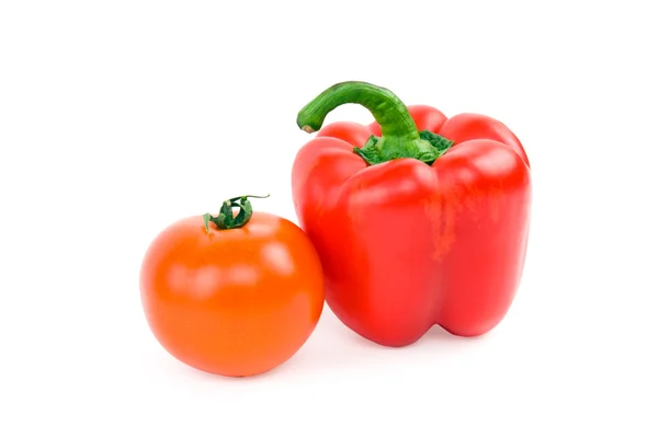 Tomate y pimienta —  Fotos de Stock
