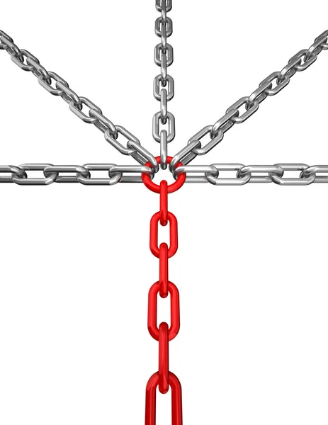 Krzyż łańcucha — Zdjęcie stockowe