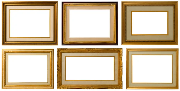 Golden frame Collection. — Stock Photo, Image
