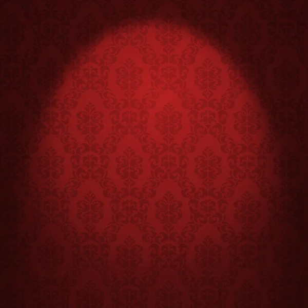 Czerwona tapeta barok — Zdjęcie stockowe