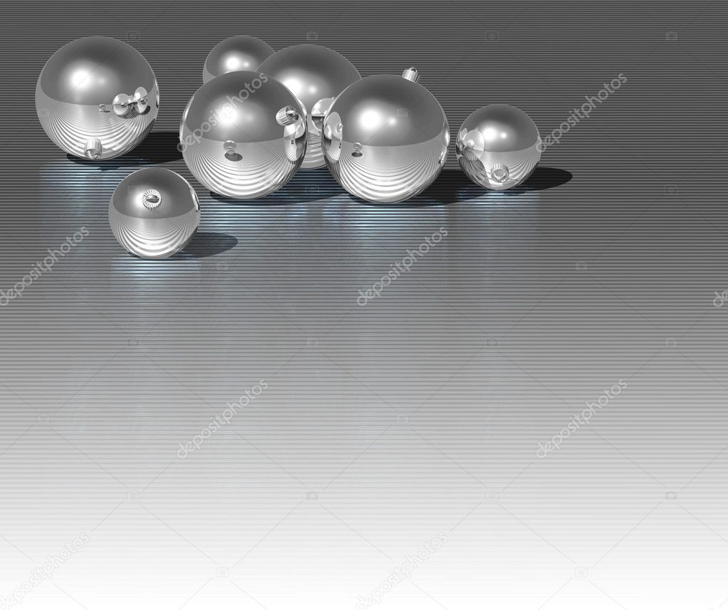 Christmas Silver ball