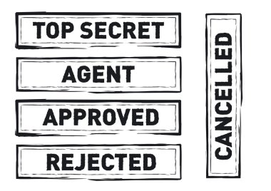 Top Secret Stamp clipart