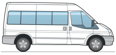 Minibus Vector clipart
