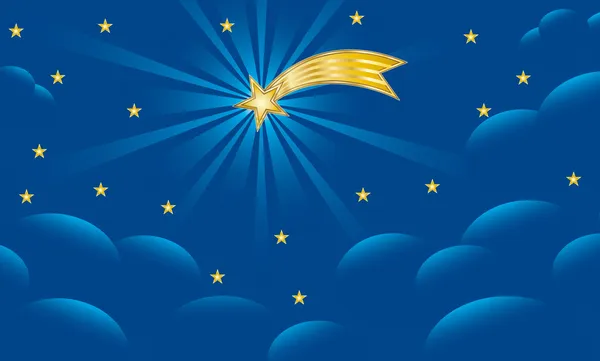 Віфлеємська зірка - новорічні фону — стоковий вектор