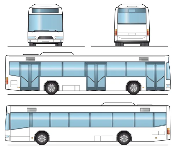 Vorlage für öffentliche Busse — Stockvektor