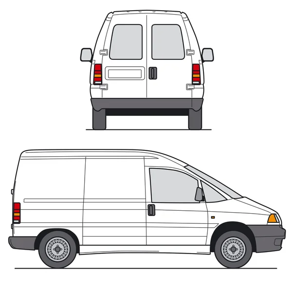 Mini Van Vector — Stock Vector