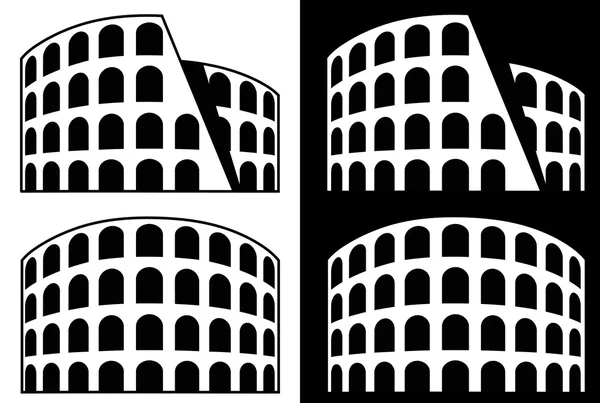 Ícone de Roma - Coliseu —  Vetores de Stock