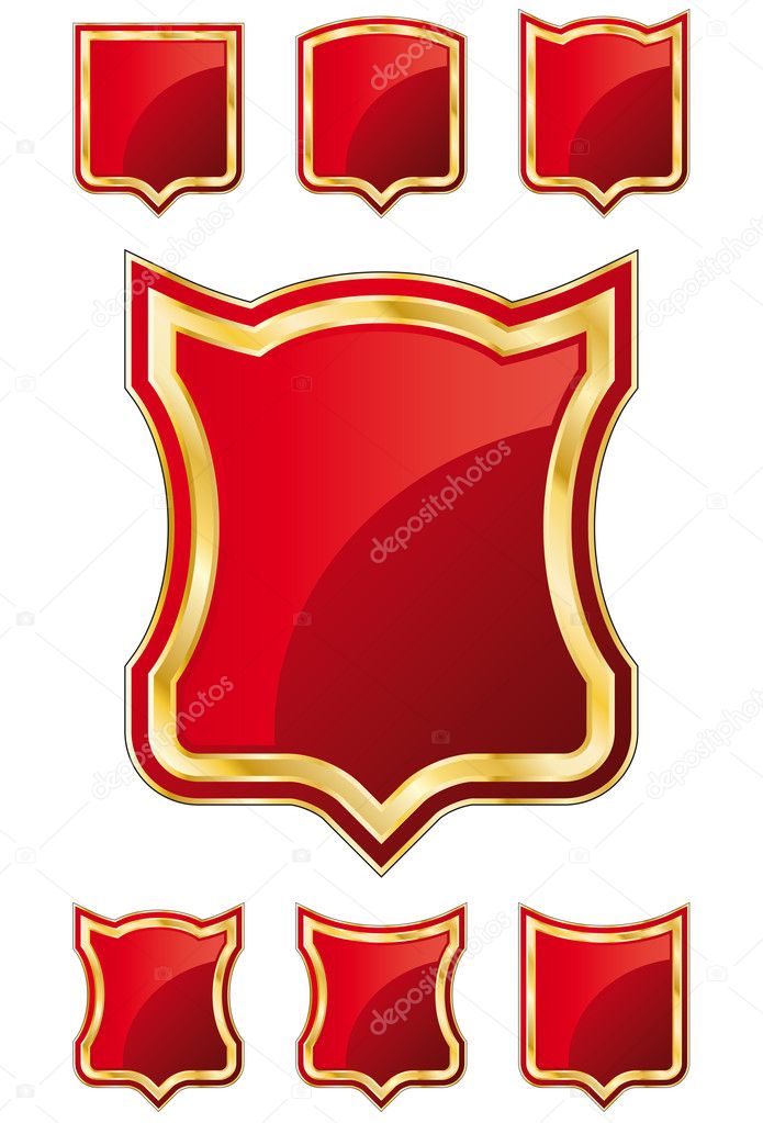 Shield Template A - RED SET