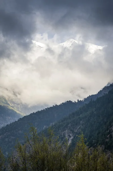 Bouřlivé počasí v Himalájích — Stock fotografie