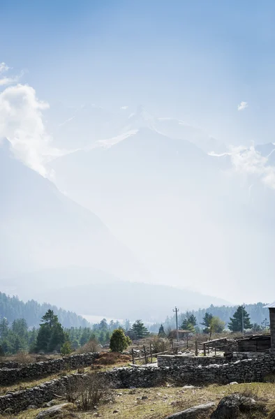 安纳布尔纳喜马拉雅山地区的北尼泊尔 — 图库照片