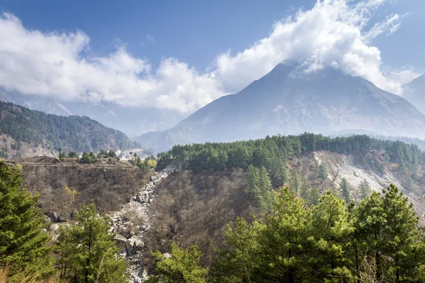 Annapurna Himalaya region in Nepal — Stock Photo, Image