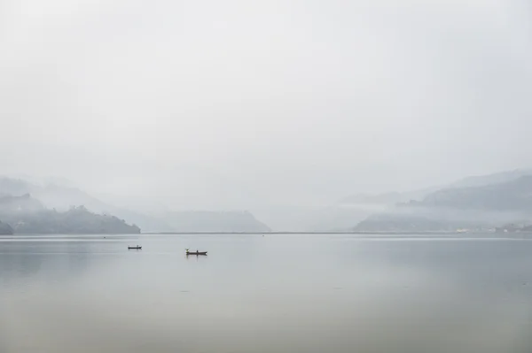 stock image Boats in Pokhara Fewa Lake