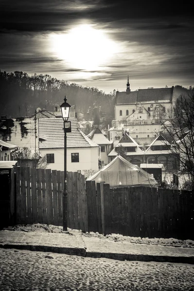 Puesta de sol sobre Kazimierz Dolny — Foto de Stock