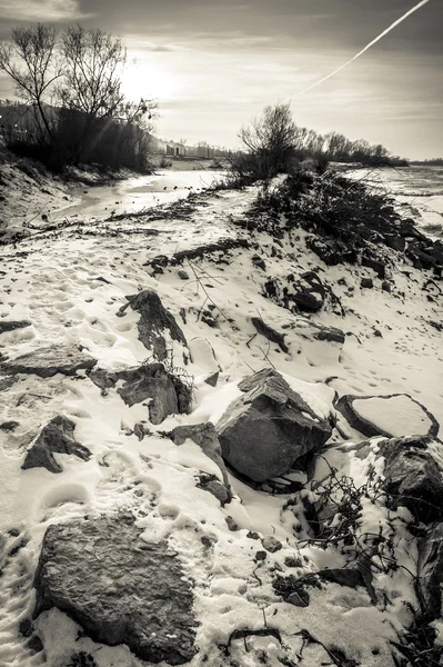 Vintage winter landscape — Stock Photo, Image