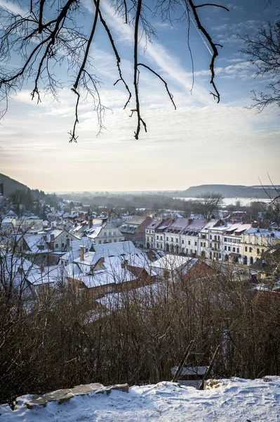 Paisaje invernal de Kazimierz Dolny - Polonia —  Fotos de Stock