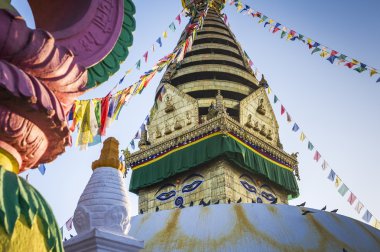 Swayambhunath Stupa in Kathmandu clipart