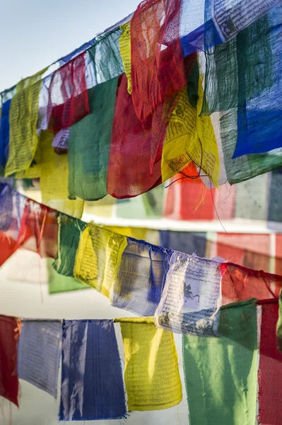 Tibetaanse Gebedsvlaggen, nepal — Stockfoto