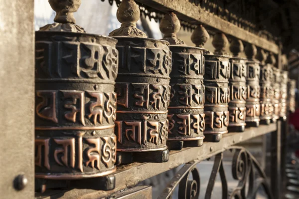 Ruote di preghiera a Kathmandu, Nepal — Foto Stock