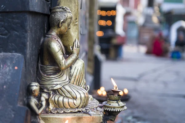 Meraklı Buda heykeli — Stok fotoğraf