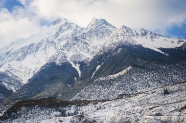 tepeler himalaya, nepal.